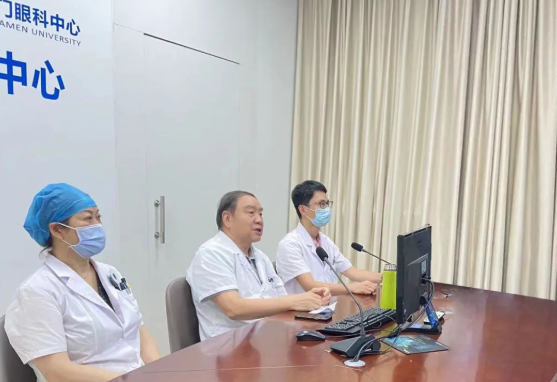 云端会诊！国际眼科科学院院士赵堪兴教授领衔的8868体育官网入口专家团为浙江患者“把脉”疑难眼病2.png